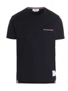 Thom Browne Pocket Jersey T-shirt In Blue