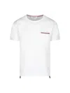 Thom Browne Rwb Pocket T-shirt In White