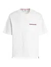 Thom Browne White Medium Weight Cotton Jersey T-shirt In Blanco