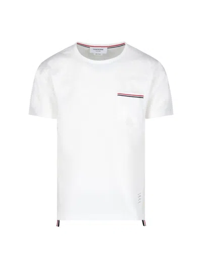THOM BROWNE THOM BROWNE POCKET T-SHIRT – WHITE