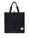 Thom Browne Poly Twill Canvas Shoulder Bag In Pattern