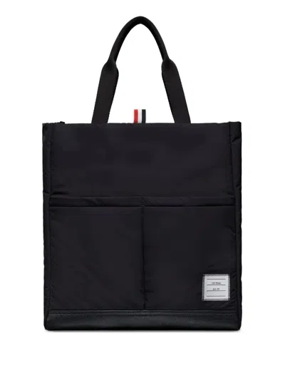 THOM BROWNE THOM BROWNE POCKET TOTE IN POLY TWILL