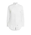 Thom Browne Women Logo Stripe Classic Shirt In White