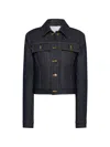 Thom Browne Japanese Selvedge Denim Jacket Puffer Jackets Blue In Black