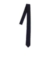 Thom Browne Slim Striped Tie Traditional Pointed Shape In Multi