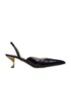 Thom Browne Pointed-toe Low-heel Pumps In Black