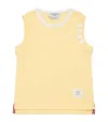 Thom Browne Pointelle Tank Top In Yellow