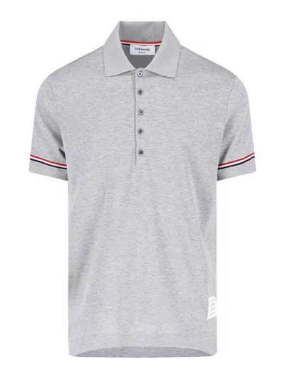 Thom Browne Polo In Grey
