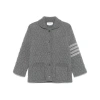 Thom Browne Gray Jackets In Blue