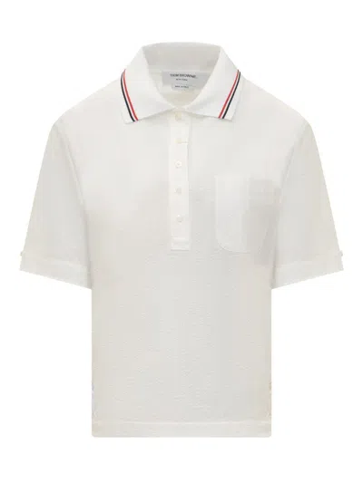 Thom Browne Polo Seersucker Rwb