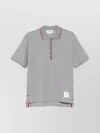 Thom Browne Polo Shirt Cotton Ribbed Collar