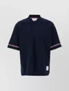 Thom Browne Logo Embroidered Polo T-shirt In Blue