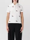 Thom Browne Thom Browne Cotton Polo Shirt With Embroidered Horses In White