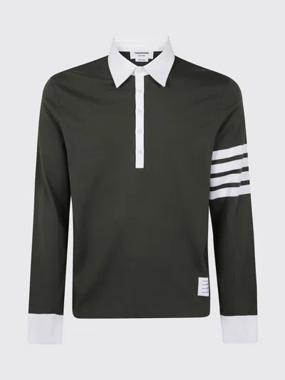 THOM BROWNE POLO SHIRT THOM BROWNE MEN COLOR GREEN,H39789012
