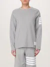 Thom Browne Gray 4-bar Stripe Long Sleeve T-shirt In Grau