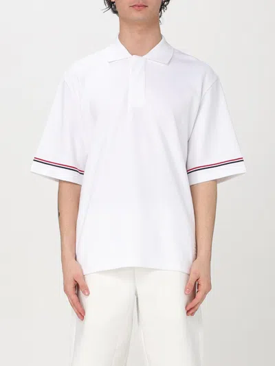 THOM BROWNE POLO SHIRT THOM BROWNE MEN COLOR WHITE,G50263001