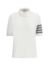 Thom Browne 4-bar Stripe 2003-print Polo Shirt In White