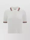 Thom Browne Polo Shirt With Iconic Striped Collar