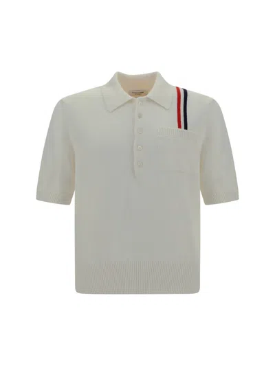 Thom Browne Polo Shirts In White