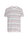 Thom Browne Striped Short-sleeve T-shirt In Multi