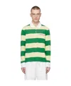 Thom Browne Polo-style Stripe Sweatshirt In Green
