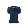 Thom Browne Polo T-shirt Women In Blue