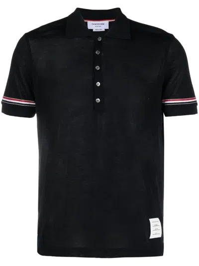 THOM BROWNE THOM BROWNE POLO WITH RWB BAND