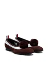 Thom Browne Pom Pom Opera Loafers In Brown