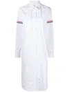 Thom Browne Rwb-stripe Cotton Shirt Dress - Women's - Cotton In White