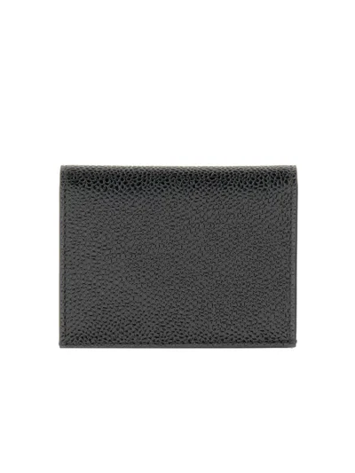 Thom Browne Portacarte Pieghevole Con Logo In Black