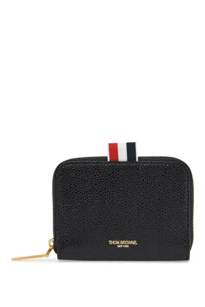 Thom Browne Portafoglio Slim Con Zip Circonferenziale Nero In Black