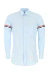 Thom Browne Man Shirt Light Blue Size 2 Cotton In Lightblue