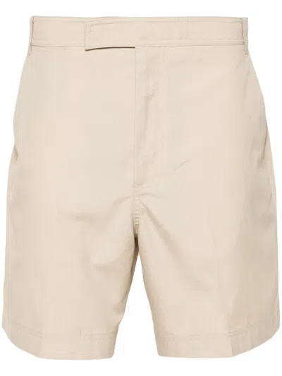 Thom Browne Pressed-crease Straight-leg Shorts In Nude
