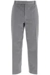 Thom Browne Medium Grey Cotton Chino Utility Pants In Med Grey