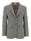 Thom Browne Prince Of Wales Blazer In Multi