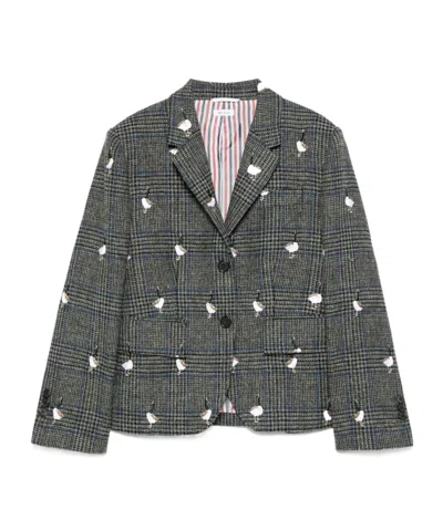 THOM BROWNE PRINCE OF WALES HUNTING TWEED BLAZER