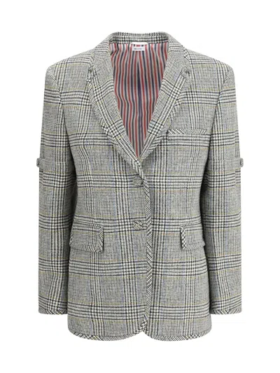 THOM BROWNE PRINCE OF WALES WOOL BLAZER
