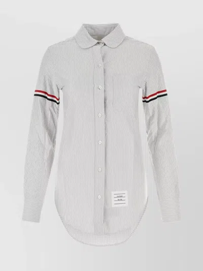 THOM BROWNE PRINTED COTTON SHIRT