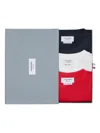 Thom Browne Printed Cotton T-shirt (pack Of Three) In Multi
