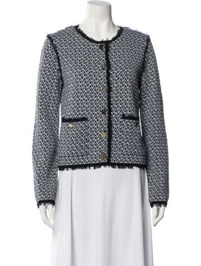 Pre-owned Thom Browne Printed Evening Jacket In Black