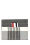 THOM BROWNE PRINTED LEATHER CARD HOLDER