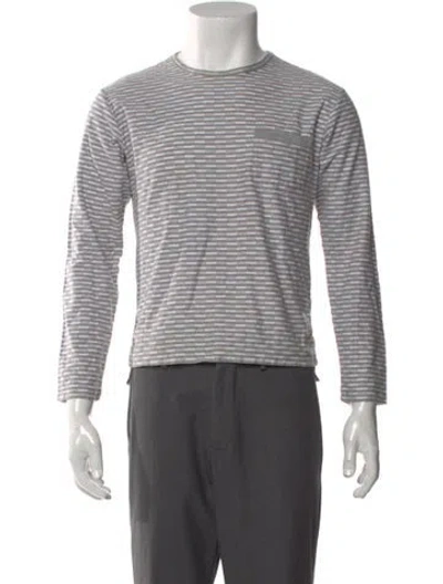 Pre-owned Thom Browne Printed Long Sleeve Shirt In Gray