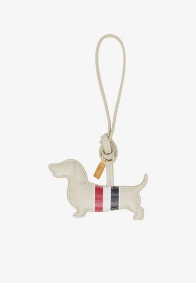 Thom Browne Puffy Hector Charm In Off-white