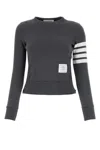 THOM BROWNE PULLOVER SWEATSHIRT W/ ENGINEERED 4 BAR-36 ND THOM BROWNE FEMALE