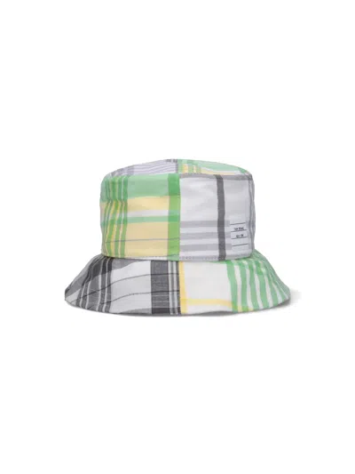 Thom Browne Quartered Funmix Bucket Hat In Multicolour