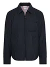 Thom Browne Quilted Diamond-pattern Jacket In Black