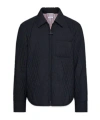 Thom Browne Quilted Diamond-pattern Jacket In Black