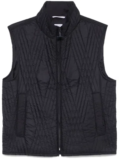 Thom Browne Quilted Gilet In Black