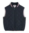 Thom Browne Quilted Gilet In Navy