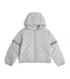 Thom Browne Quilted Zipped Jacket In Grey
